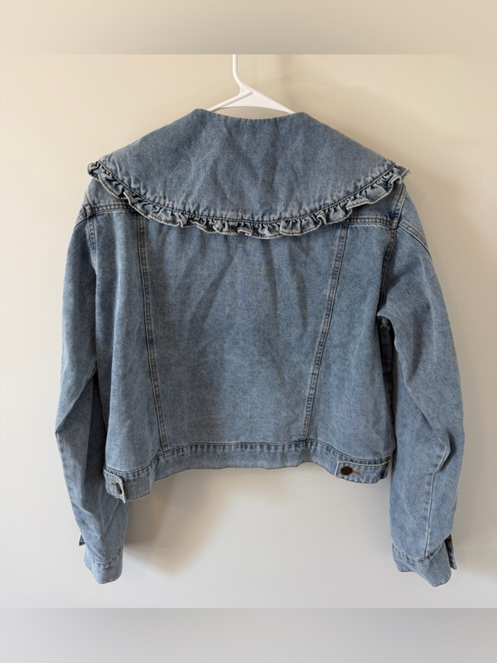 Sofie the Label Light Blue Ruffle Collar Denim Jacket - Picture 2 of 8